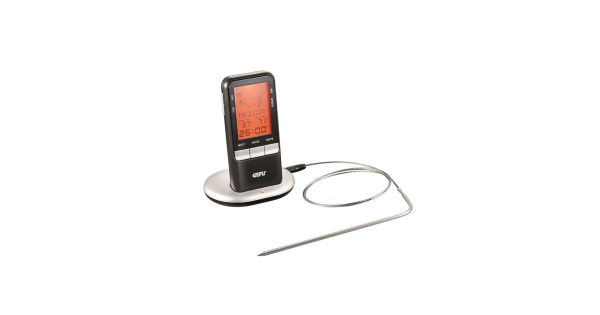 Digital Radio Controlled Roasting Thermometer Handi Black Gefu