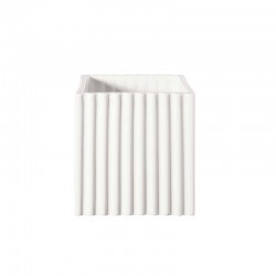 Planter with Grooves 15Cm - Quadro White - Asa Selection ASA SELECTION ASA46126005