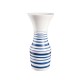 Vase Blue Stripes Ø25/16cm – Okapi White And Blue - Asa Selection ASA SELECTION ASA70126060