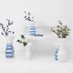 Vase Blue Stripes Ø25/16cm – Okapi White And Blue - Asa Selection ASA SELECTION ASA70126060