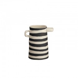 Vase Black Stripes Ø11cm – Rayu Black And White - Asa Selection ASA SELECTION ASA84002130