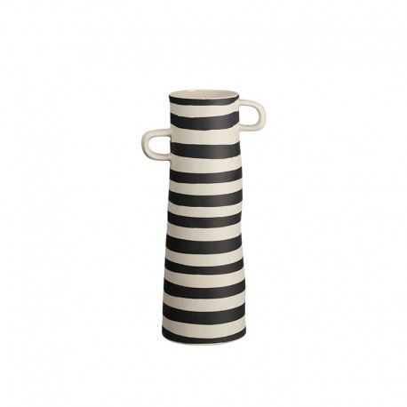 Vase Black Stripes 28cm – Rayu Black And White - Asa Selection ASA SELECTION ASA84004130