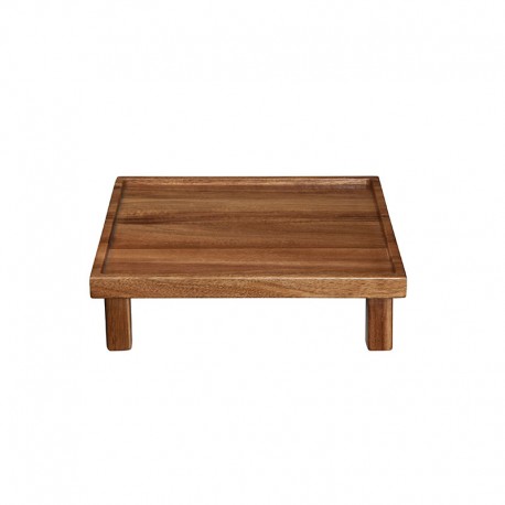 Tabuleiro Quadrado com Pés 25cm – Wood Castanho - Asa Selection ASA SELECTION ASA93811970