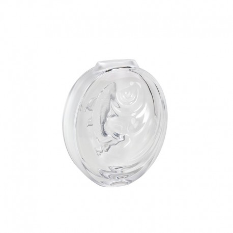 Crystal Vase Clear - Carpe Koi - Lalique LALIQUE LQ10671400