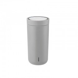 Thermal Cup Inox Light Grey 400ml - To Go Click - Stelton