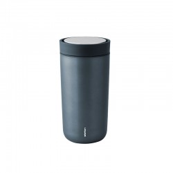 Thermal Cup Inox Blue Metallic 400ml - To Go Click - Stelton