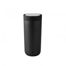 Thermal Cup Black Metallic 480ml - To Go Click - Stelton