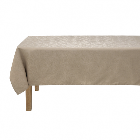 Tablecloth 100% Cotton Beige 150x260cm - Vegetal Mood - Le Jacquard Français Le Jacquard Français LJF30932