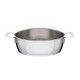 Tacho Baixo 24Cm - Pots And Pans Prata - A Di Alessi A DI ALESSI AALEAJM102/24