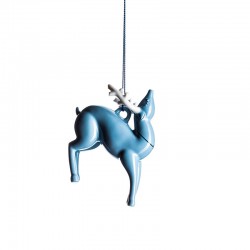 Ornament Reindeer - Blue Christmas - A Di Alessi