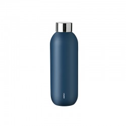 Garrafa de Água 600ml - Keep Cool Azul Dusty Blue - Stelton