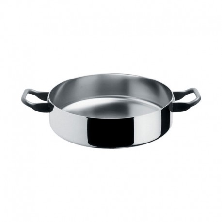 Low Casserole ø24cm - La Cintura di Orione Steel - Alessi ALESSI ALES90102/24T