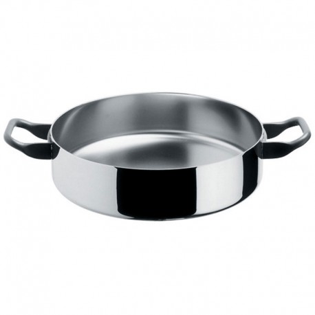 Low Casserole ø28cm - La Cintura di Orione Steel - Alessi ALESSI ALES90102/28T