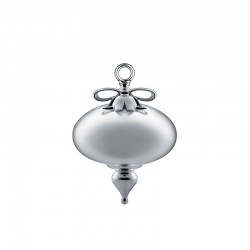 Christmas Tree Ornament Fat - Dressed for X-mas Silver - Alessi