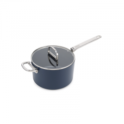 Non-Stick Ceramic Folding Handle Saucepan 23cm Blue - Space - Joseph Joseph