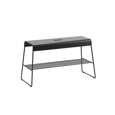 Taburete con Estantería 45cm Negro - A-Bench Outdoor - Zone Denmark ZONE DENMARK BVZN24504