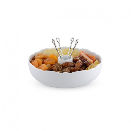 Dried Fruit Serving Bowl - Dressed White - Alessi ALESSI ALESMW45