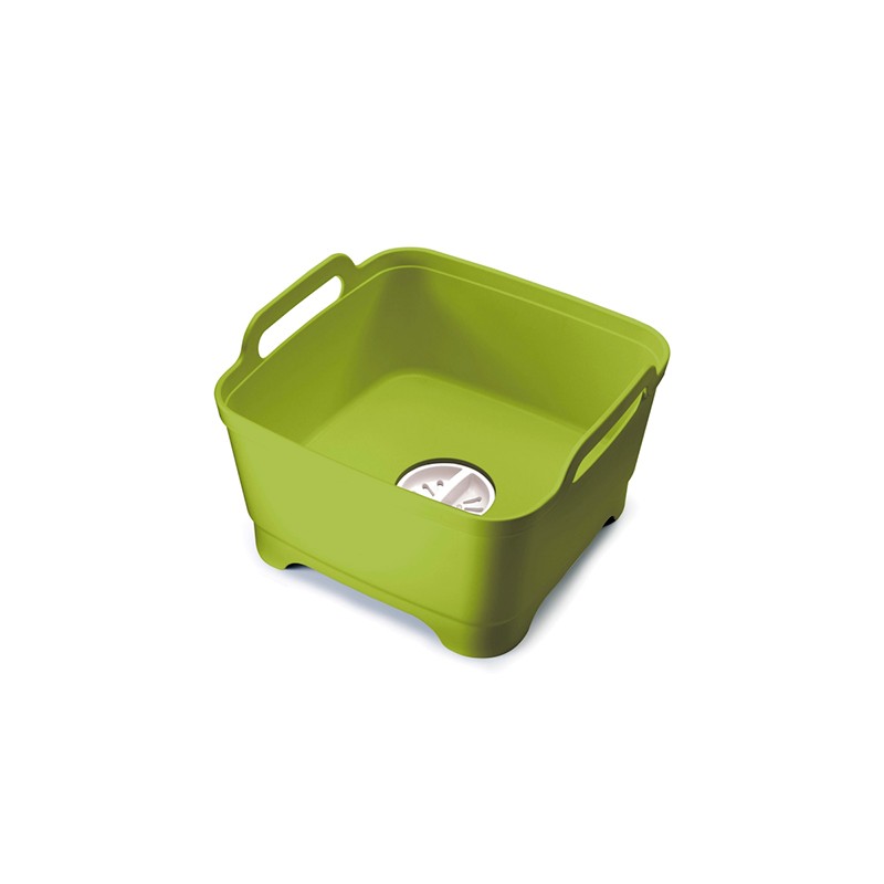 Washing up Bowl with Plug Green Wash&Drain Joseph Joseph