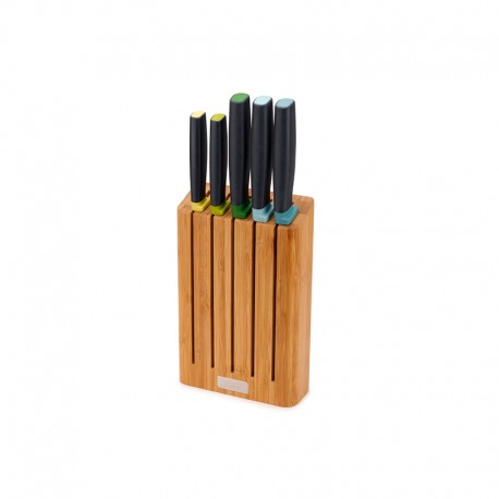 5-piece Knife Set with Bamboo Block - Elevate Multicolour - Joseph Joseph JOSEPH JOSEPH JJ10300