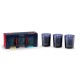 Set of 3 Small Scented Candles - Elessens Blue - Esteban Parfums ESTEBAN PARFUMS ESTELE-001