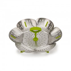 Steel Folding Steamer Basket - Bloom Steel - Joseph Joseph