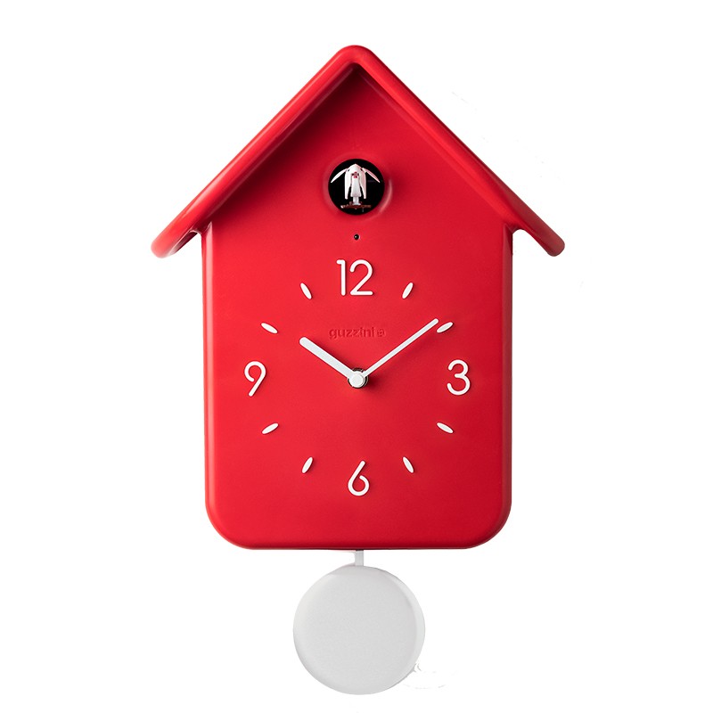 Reloj de Cuco QQ con Péndulo Rojo HOME Guzzini