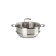 Vaporeira Grande com Tampa de Vidro 24cm - Classic Inox - Le Creuset LE CREUSET LC96101924001000