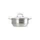 Vaporeira Grande com Tampa de Vidro 24cm - Classic Inox - Le Creuset LE CREUSET LC96101924001000
