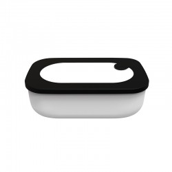 Lunch Box with Case 900ml White - Store&Go Black And White - Guzzini