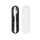 Travel Cutlery with Case White - Store&Go Black And White - Guzzini GUZZINI GZ17110111