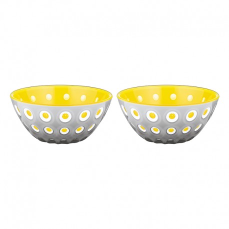 Set of 2 Bowls 12cm Yellow/Grey - Le Murrine Grey And Yellow - Guzzini GUZZINI GZ279412141