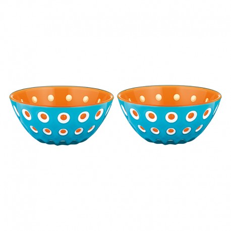 Set of 2 Bowls 12cm Blue/White/Orange - Le Murrine Blue, White And Orange - Guzzini GUZZINI GZ279412145