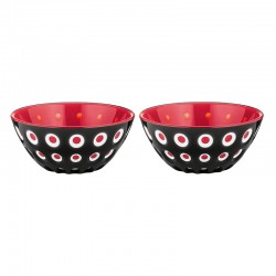 Set of 2 Bowls 12cm Black/White/Red - Le Murrine Black, White And Red - Guzzini GUZZINI GZ279412146