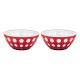 Conjunto de 2 Taças 12cm Branco/Vermelho - Le Murrine Branco E Vermelho - Guzzini GUZZINI GZ279412147