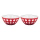 Set of 2 Bowls 12cm White/Red - Le Murrine White And Red - Guzzini GUZZINI GZ279412147