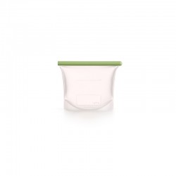 Reusable Silicone Bag 1 L Clear And Green - Lekue