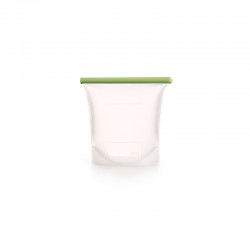 Reusable Silicone Bag 1,5 L Clear And Green - Lekue