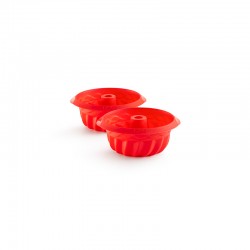 Mini formas para Bolo Savarin (2Un) Vermelho - Lekue LEKUE LK0710600R01M017