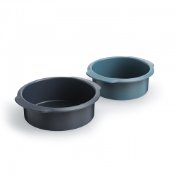 Non-Stick 2-piece Round Cake Tin Set - Nest Bake Blue - Joseph Joseph