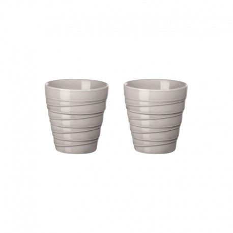 Set of 2 Thermo Mugs Espresso Twist Grey - Thermo - Asa Selection ASA SELECTION ASA33711024