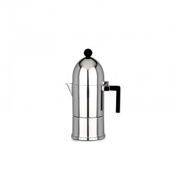Espresso Coffee Maker 150ml - La Cupola Silver And Black - A Di Alessi