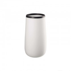 Vase Organic Ø12,5cm White - Onda Black And White - Asa Selection