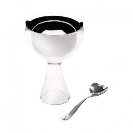 Taça para Gelado e Colher - Big Love Branco - A Di Alessi A DI ALESSI AALEAMMI01SI