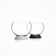 Set of 6 Glasses with Black Ring - Sfera Transparent And Black - Italesse ITALESSE ITL33306BF