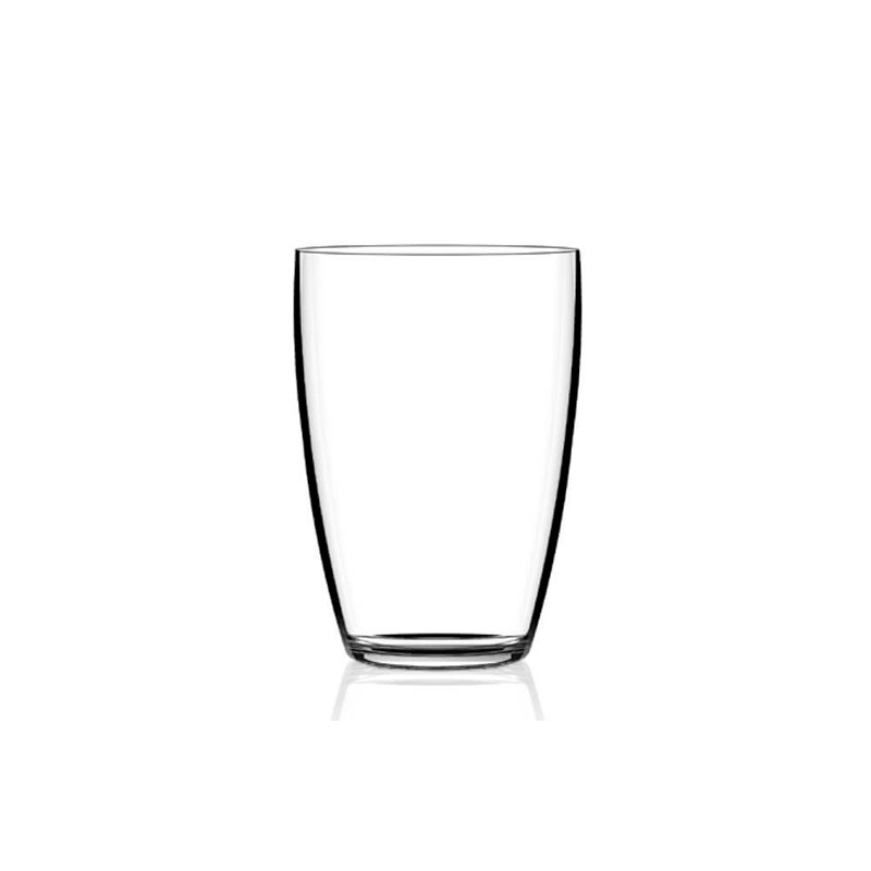 Set De 6 Vasos Para Agua 16oz - De Vidrio Soplado Cristalino