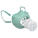 Máscara de Proteção Ecológica Adulto Verde - Eco-Mask - Guzzini Protection GUZZINI protection GZ108900175C