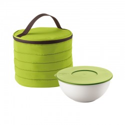 Juego Bolso Térmico Circular con Recipiente Verde - Handy - Guzzini