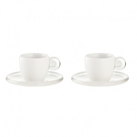 Set of 2 Espresso Cups Clear - Gocce - Guzzini GUZZINI GZ26690000