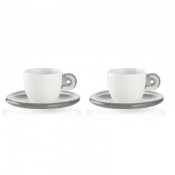 Set of 2 Espresso Cups Grey - Gocce - Guzzini GUZZINI GZ26690092