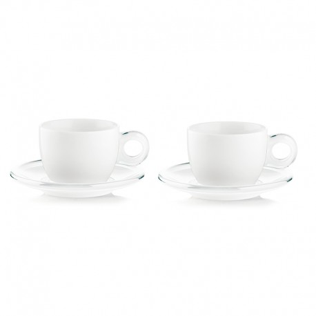 Set of 2 Cappuccino Cups Clear - Gocce - Guzzini GUZZINI GZ27740000